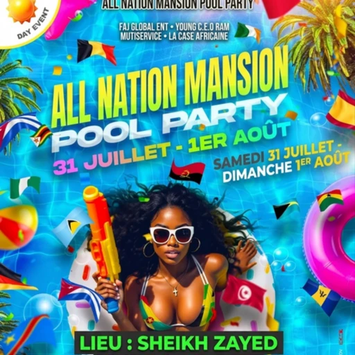 ALL NATION MANSION POOL PARTY